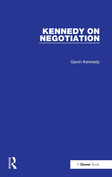 KENNEDY ON NEGOTIATION