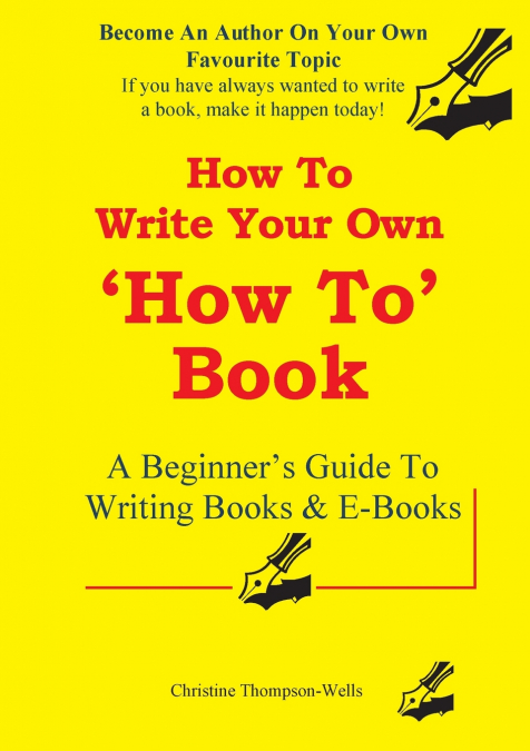 HOW TO WRITE A HOW TO BOOK
