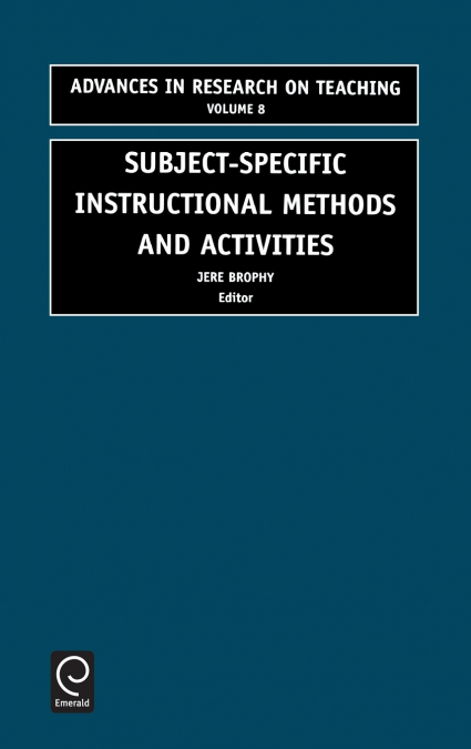 SUBJECT-SPECIFIC INSTRUCTIONAL METHODS AND ACTIVITIES