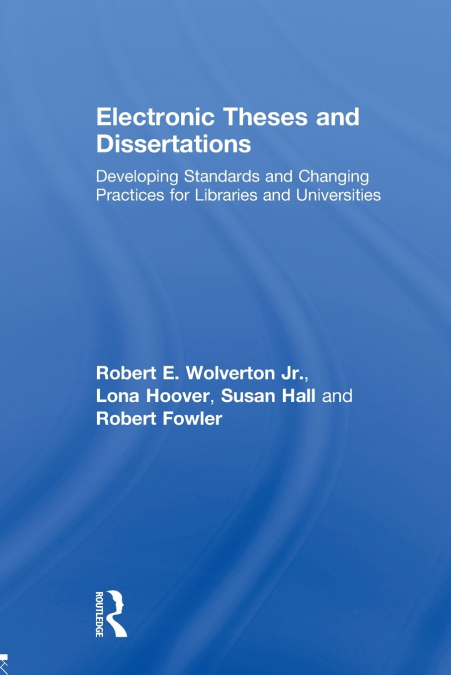 ELECTRONIC THESES AND DISSERTATIONS