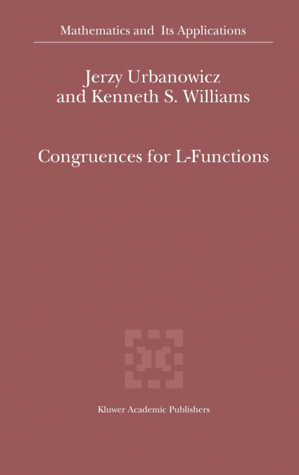 CONGRUENCES FOR L-FUNCTIONS