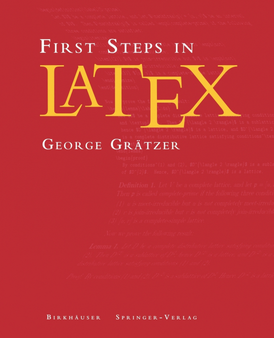 FIRST STEPS IN LATEX