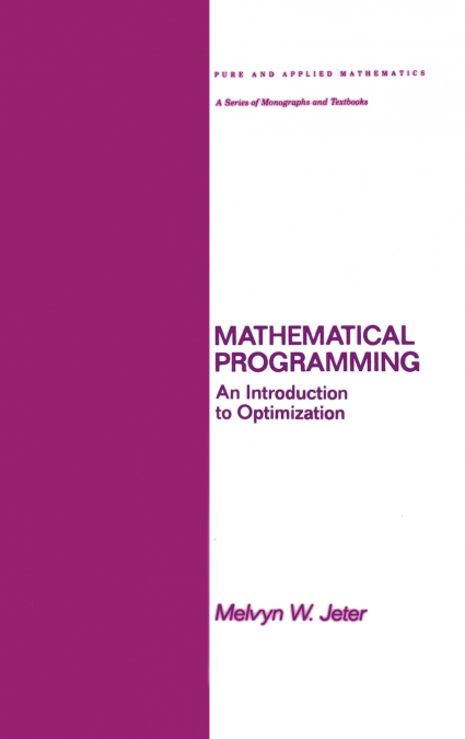 MATHEMATICAL PROGRAMMING