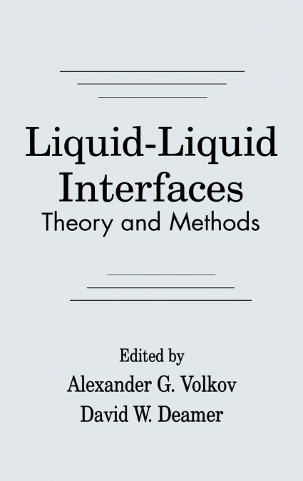 LIQUID-LIQUID INTERFACESTHEORY AND METHODS