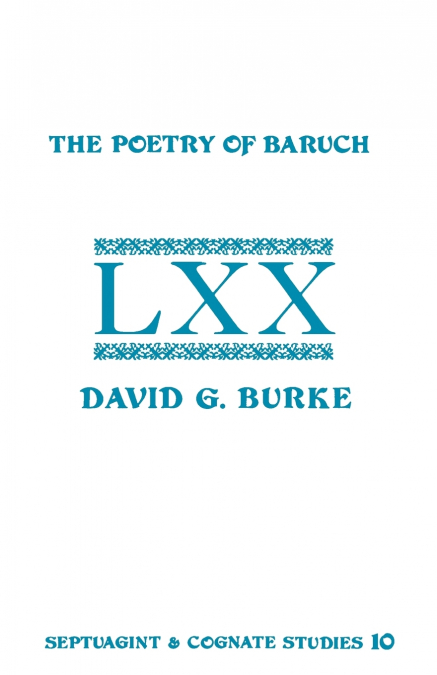 THE POETRY OF BARUCH