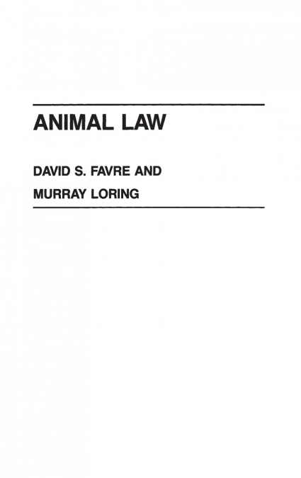 ANIMAL LAW