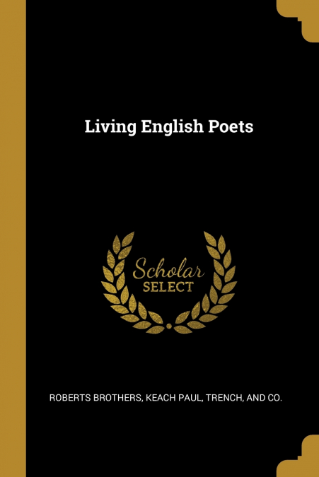 LIVING ENGLISH POETS
