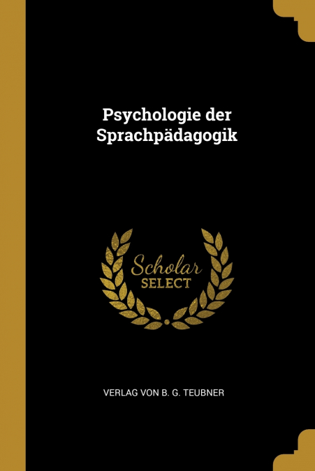 PSYCHOLOGIE DER SPRACHPADAGOGIK