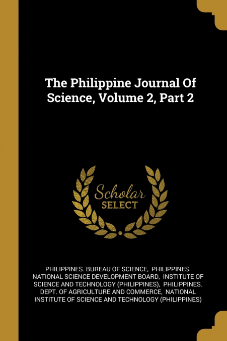 THE PHILIPPINE JOURNAL OF SCIENCE, VOLUME 2, PART 2
