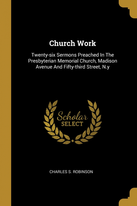 CHURCH WORK
