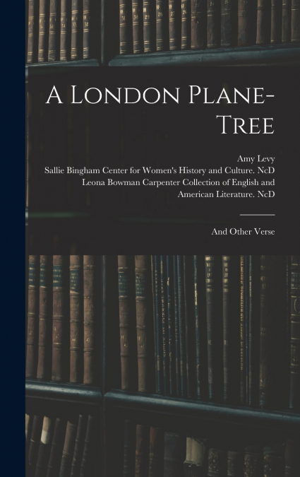 A LONDON PLANE-TREE