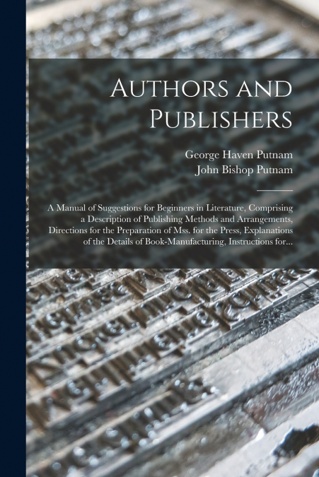 AUTHORS AND PUBLISHERS