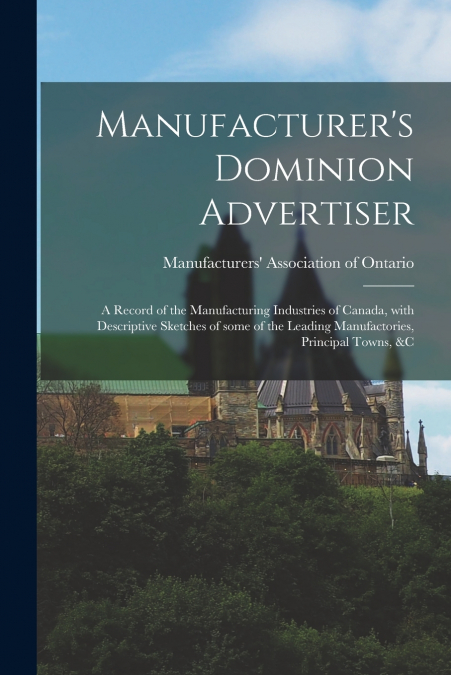 PROCEEDINGS OF SPECIAL MEETING OF THE MANUFACTURERS? ASSOCIA