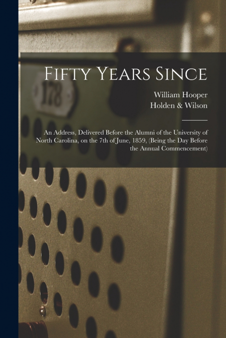 FIFTY YEARS SINCE