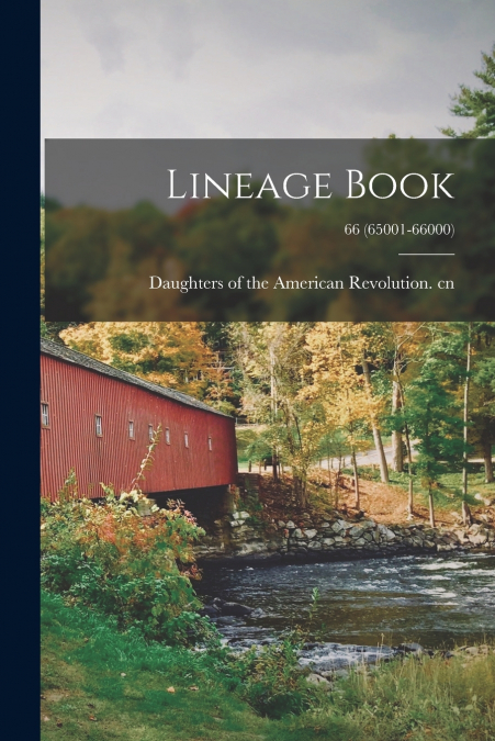 LINEAGE BOOK, 66 (65001-66000)