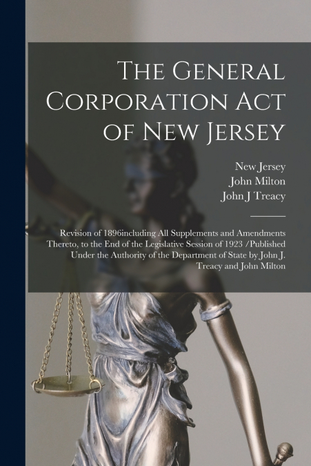 THE GENERAL CORPORATION ACT OF NEW JERSEY