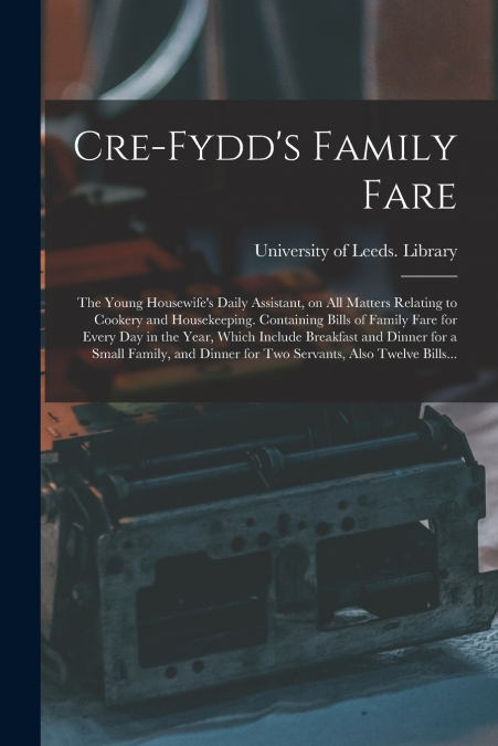 CRE-FYDD?S FAMILY FARE