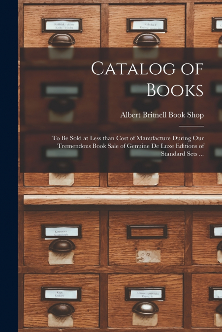 CATALOG OF BOOKS [MICROFORM]
