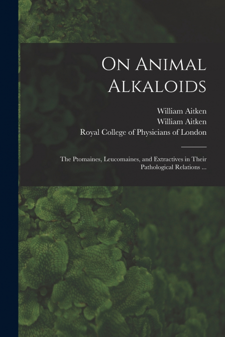 ON ANIMAL ALKALOIDS