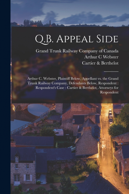 Q.B. APPEAL SIDE [MICROFORM]