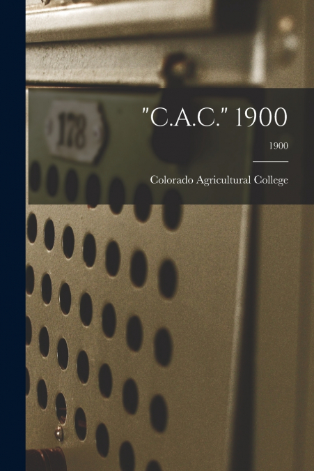 'C.A.C.' 1900, 1900