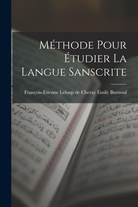 METHODE POUR ETUDIER LA LANGUE SANSCRITE