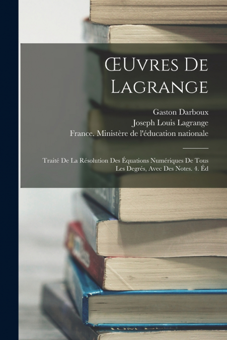 ?UVRES DE LAGRANGE