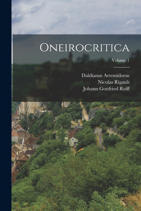 ONEIROCRITICA, VOLUME 1