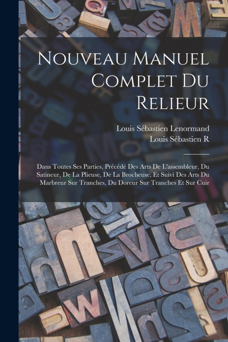 NOUVEAU MANUEL COMPLET DU RELIEUR