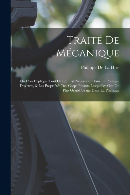 TRAITE DE MECANIQUE