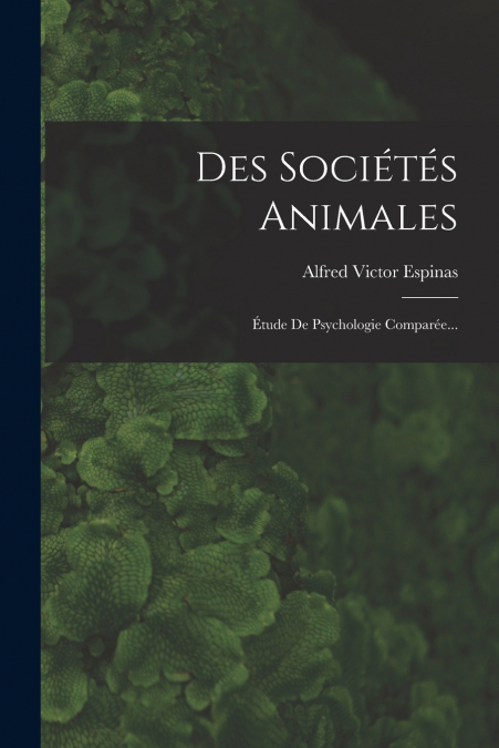 DES SOCIETES ANIMALES