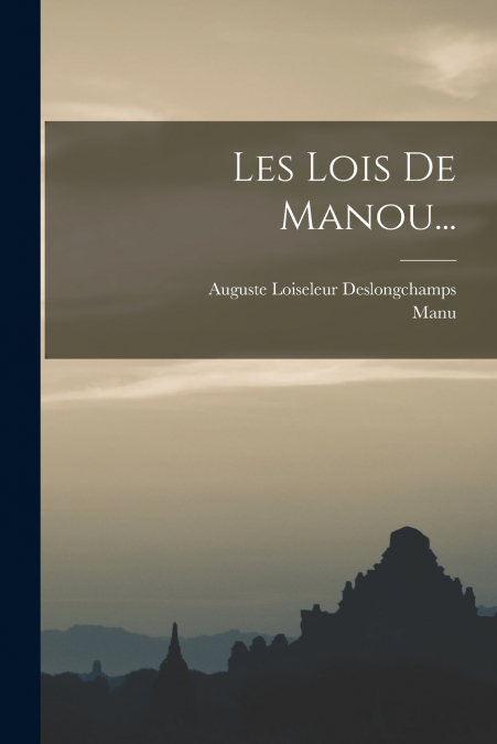 LES LOIS DE MANOU...