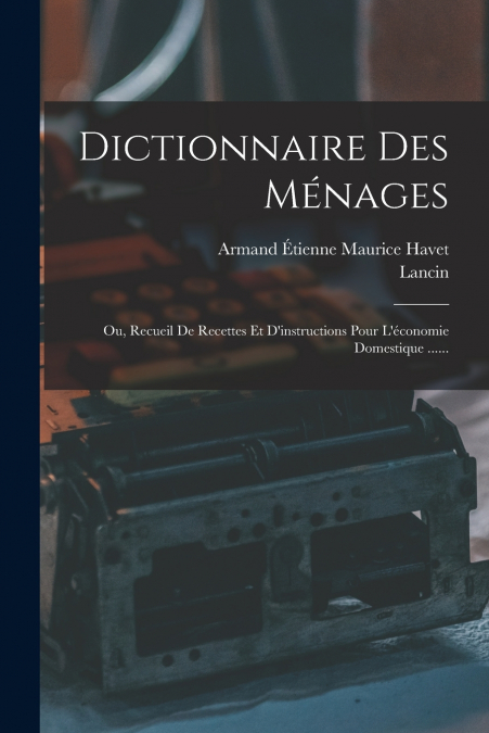 DICTIONNAIRE DES MENAGES