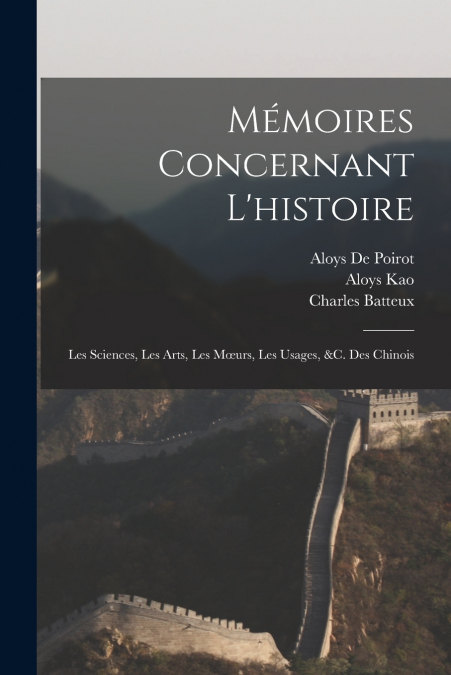 MEMOIRES CONCERNANT L?HISTOIRE