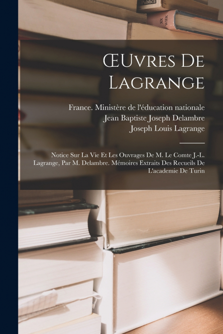 ?UVRES DE LAGRANGE