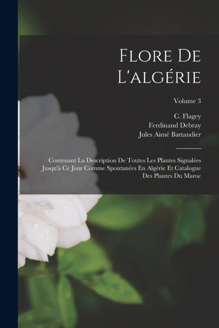 FLORE DE L?ALGERIE