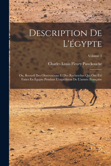 DESCRIPTION DE L?EGYPTE