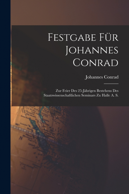 FESTGABE FUR JOHANNES CONRAD