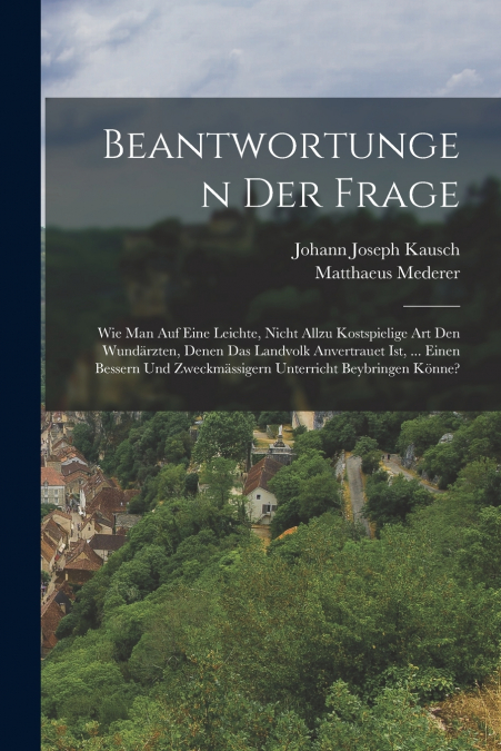 BEANTWORTUNGEN DER FRAGE