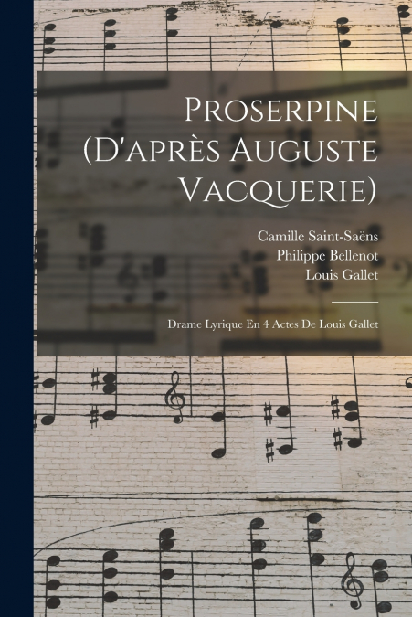 PROSERPINE (D?APRES AUGUSTE VACQUERIE)