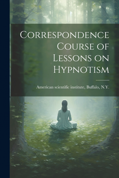 CORRESPONDENCE COURSE OF LESSONS ON HYPNOTISM