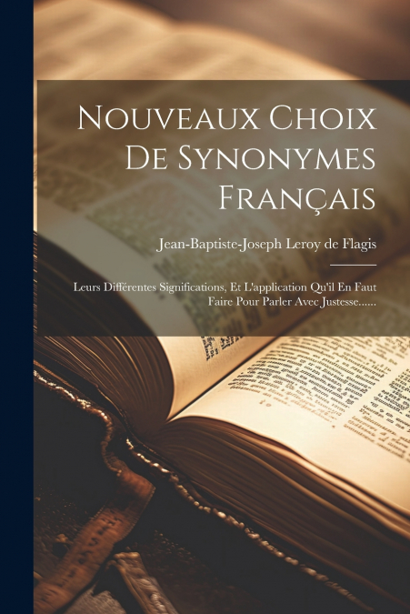 NOUVEAUX CHOIX DE SYNONYMES FRANAIS