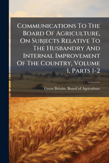 AGRICULTURAL SURVEYS