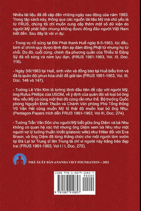 VIET NAM 1963 - TAI LIEU MAT CUA MY