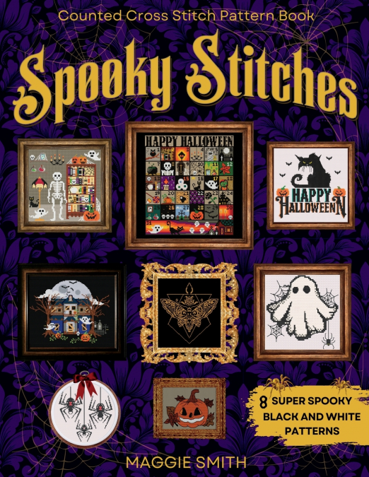 SPOOKY STITCHES BLACK AND WHITE COUNTED CROSS STITCH PATTE