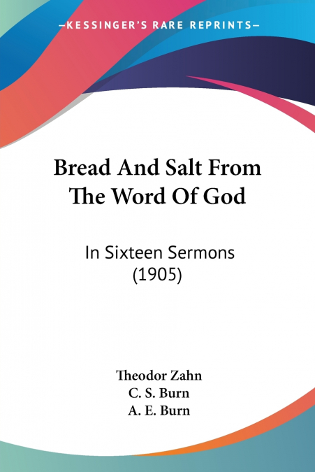 BREAD AND SALT FROM THE WORD OF GOD