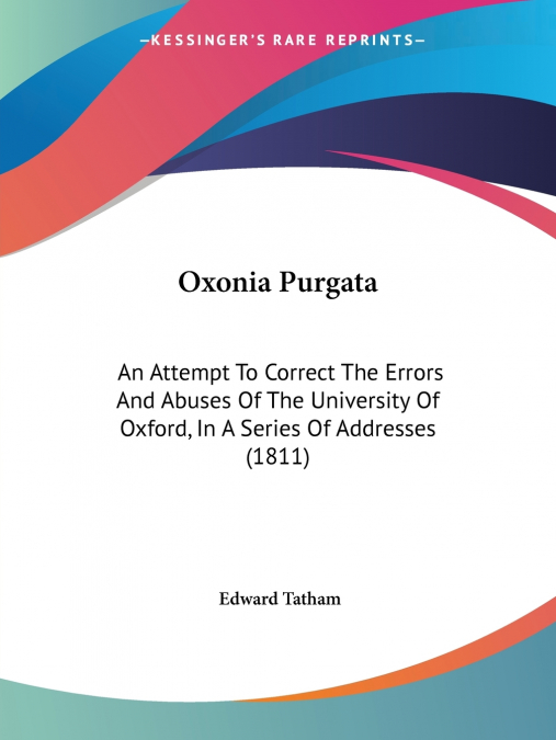 OXONIA PURGATA