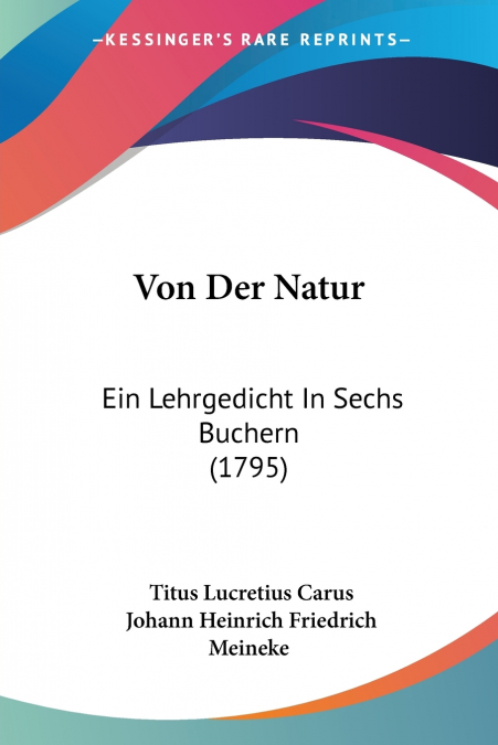 VON DER NATUR