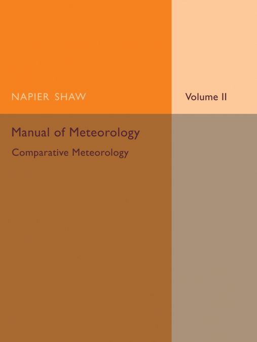 MANUAL OF METEOROLOGY