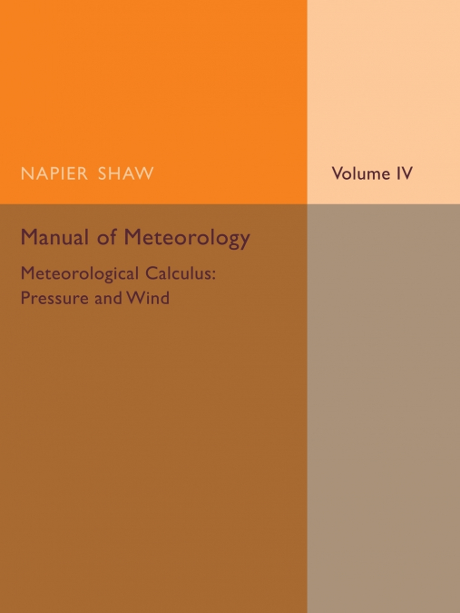 MANUAL OF METEOROLOGY